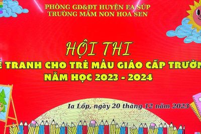 Hội thi ” Vẽ tranh cho trẻ mẫu giáo cấp trường “